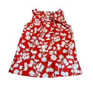 MANGO red floral tank